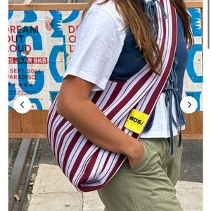 Striped Crossbody Bag